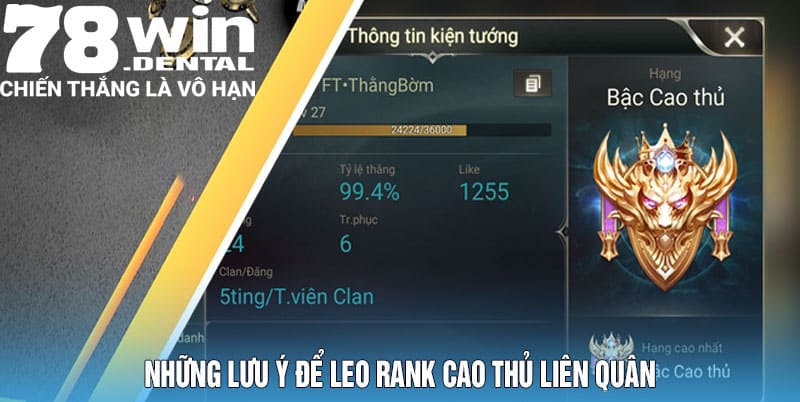 Cách Leo Rank Cao Thủ Liên Quân Hiệu Quả Nhất Năm 2025 6 Những lưu ý để leo rank cao thủ liên quân